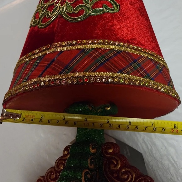 Pair 2019 Katherines Collection 24" Jeweled Cone Tree Christmas Wishes Holiday - Picture 9 of 11